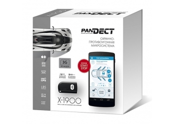 Автосигнализация PANDECT  X - 1900 3G - Охранно-противоугонная микросистема с бесключевым автозапуском, 2xCAN-интерфейсом, GPRS, 3G GSM-модем