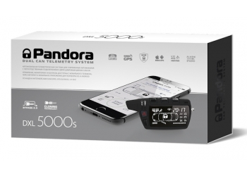 Автосигнализация PANDORA DXL 5000 S с бесключевым автозапуском (технология-Clone), диалоговый код, управление с телефона, резервный GSM-канал, функция иммобилайзера, брелок LCD D468, брелок R468, брелок-метка, CAN-интерфейс