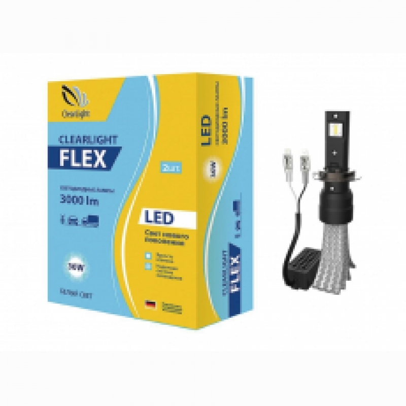 Лампа LED Clearlight Flex H7  5000K головной свет (комплект)