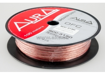 Aura SCC-3150, акустический кабель, 16 AWG ( 2х1,5 мм2), бескислородная медь , бухта 100 м.