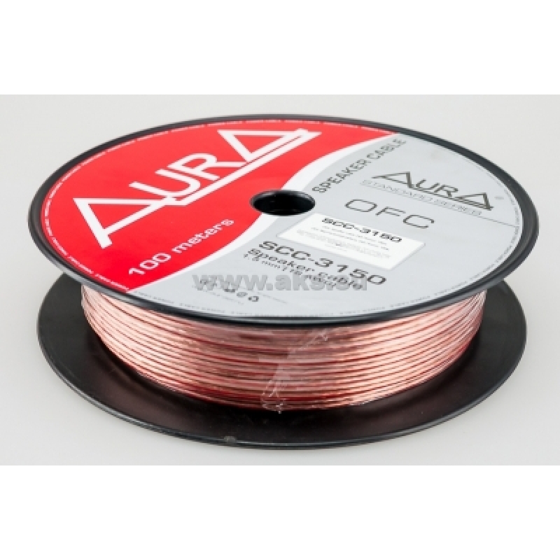 Aura SCC-3150, акустический кабель, 16 AWG ( 2х1,5 мм2), бескислородная медь , бухта 100 м.