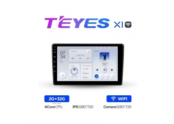 Teyes X1 2/32 ( Тиайс, Тэйс ) универсальная магнитола 10 дюймов, ANDROID 8.1, 4-х ядерный процессор, IPS экран, Wi-Fi, 2Гб ОЗУ, 32Гб встроенной памяти, голосовое управление, звук 2.0, DSP