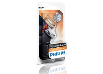 Лампа габарит Philips W5W 12V/5W блистер 2 шт