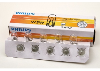 Лампа габаритная Philips W5W 12V штука