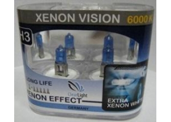 Галогеновая лампа Clearlight H4  P43T Xenon Vision 2шт