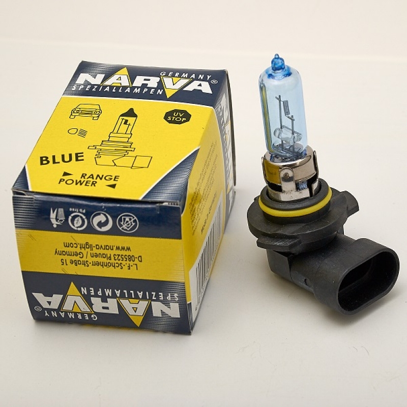 Галогеновая лампа Narva HB3 12V 60W +30% яркости RANGE POWER BLUE