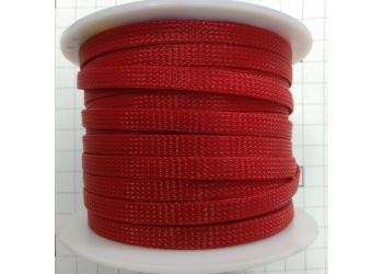 Защитная полиэстеровая оплетка ( змеиная кожа ) PILOT PL-1020 Красная, диаметр 10мм, цена за 1 метр, в бухте 100 метров
