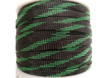 Защитная полиэстеровая оплетка ( змеиная кожа ) PILOT PL-1020 Черно-Зеленая, диаметр 10мм, цена за 1 метр, в бухте 100 метров Защитная полиэстеровая оплетка ( змеиная кожа ) PILOT PL-1020 Черно-Зеленая, диаметр 10мм, цена за 1 метр, в бухте 100 метров