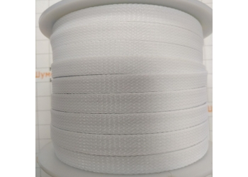 Защитная полиэстеровая оплетка ( змеиная кожа ) PILOT PL-1020 Белая, диаметр 10мм, цена за 1 метр, в бухте 100 метров