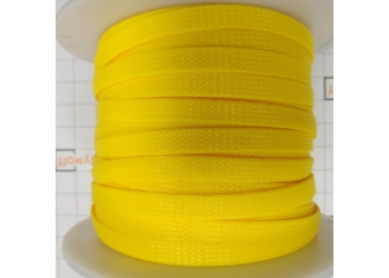 Защитная полиэстеровая оплетка ( змеиная кожа ) PILOT PL-1020 Желтая, диаметр 10мм, цена за 1 метр, в бухте 100 метров