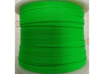 Защитная полиэстеровая оплетка ( змеиная кожа ) PILOT PL-1020 Зеленая, диаметр 10мм, цена за 1 метр, в бухте 100 метров