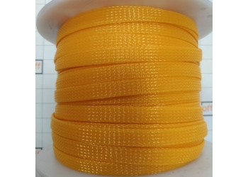 Защитная полиэстеровая оплетка ( змеиная кожа ) PILOT PL-1020 Оранжевая, диаметр 10мм, цена за 1 метр, в бухте 100 метров