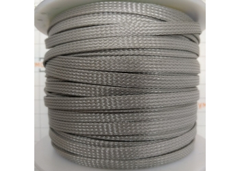 Защитная полиэстеровая оплетка ( змеиная кожа ) PILOT PL-1020 Серая, диаметр 10мм, цена за 1 метр, в бухте 100 метров