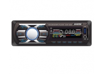 Автомагнитола Digma DCR-310B, 1DIN, 4X45Вт, USB/SD, AUX-вход