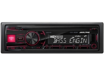 Автомагнитола ALPINE CDE-180RR, 1DIN, CD/MP3-проигрыватель, 4X50Вт, USB, AUX-вход