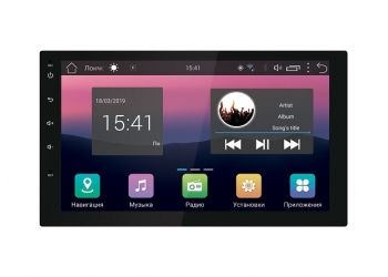 Автомагнитола SWAT AHR-4580, Мультимедиа, 2DIN, 4X40Вт, USB/SD, AUX-вход, Сенсорный экран, Bluetooth, Навигация, Android 7.0