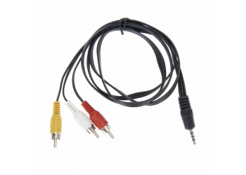 Аудио видео RCA кабель - 3.5мм jack