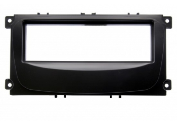 Рамка переходная  FORD FOCUS 2, C-MAX, S-MAX серебро 1DIN 2007+ (овальная)