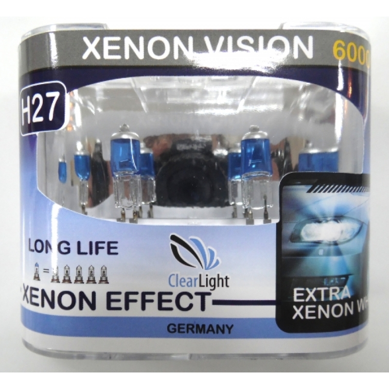 Галогеновая лампа ClearLight H 27 Xenon Vision 12V-55W  2 шт
