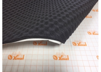 X Mat Битолон A15K (750*1000*15мм) - шумопоглощающий материал, самоклеящийся акустический поролон. Рельеф волна Wave 3D  пирамидка