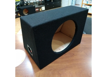 Короб для сабвуфера ПИЛОТ 12 ДФ.12, закрытый короб, под 12 (30 см) динамик, 33л, с терминалом, в карпете