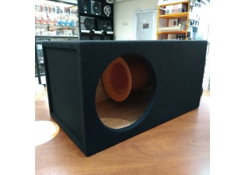 Короб для сабвуфера ПИЛОТ 15 ДФ.15, на 200 трубе, корпус под 15 (38 см) динамик, 115л, без терминала, в карпете