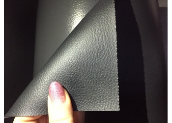 Термо-кожа безосновная Темно-серая ширина 1,4 м, толщина 0,7 мм. (цена за 1 погонный метр)