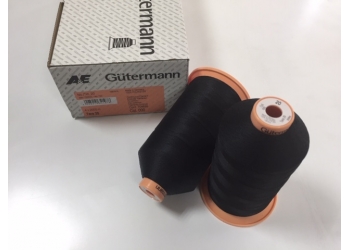 Нитки Gutermann Tera ( Гутерманн Тера ) 20 цвет 000 Черный, намотка 2000м, Сделано в Германии - цена