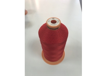 Нитки Gutermann Tera ( Гутерманн Тера ) 10 цвет 156 красный, намотка 1000м, Сделано в Германии