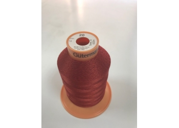 Нитки Gutermann Tera ( Гутерманн Тера ) 20 цвет 12  бордовый, намотка 600м, Сделано в Германии
