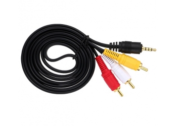 Аудио видео кабель соединительный 3.5 mm jack - 3RCA
