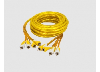 Межблочный кабель AURA RCA-1450 - 5 метров, 4-канальный
