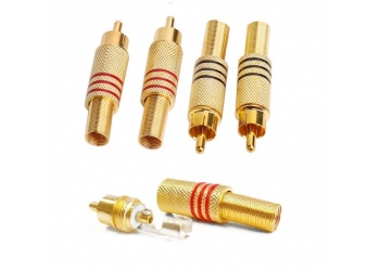 RCA коннектор PILOT PL-0751 черный, под винт