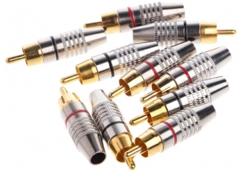 RCA коннектор PILOT PL-0644 черный, под винт