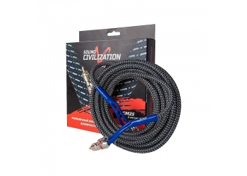 Межблочный кабель KICX SCM25, 2RCA-2RCA, экран, 5 метров, медь