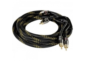 Межблочный кабель Ground Zero GZCC 3.14X-TP - 3 метра, 2-канальный, медь, тройная защита