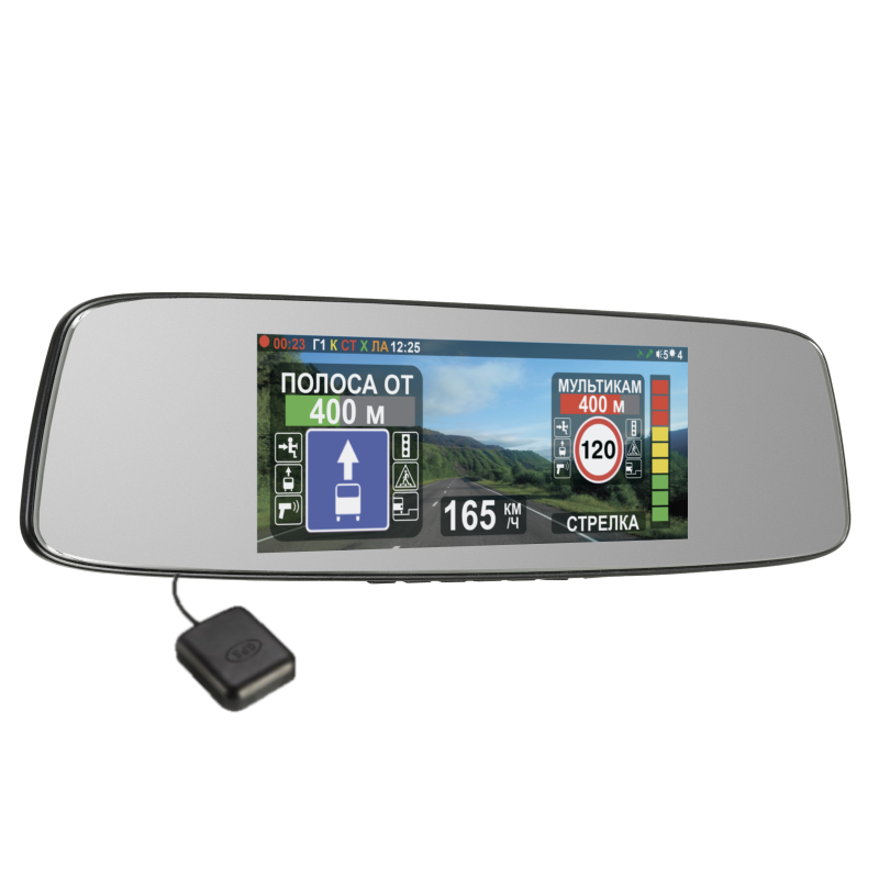 Видеорегистратор в зеркале с антирадаром и GPS INTEGO VX-800MR